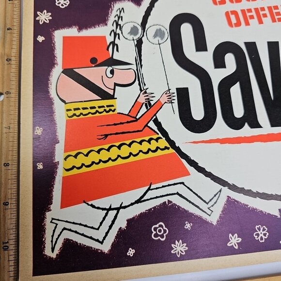 Vintage Advertising Sign 1950s - Zee Tissue Crown Zellerbach Canada Limited - Picture 4 of 8